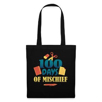 Livres Stylo 100e jour de méfait 100 jours d’école - Sac en tissu - noir - Devant