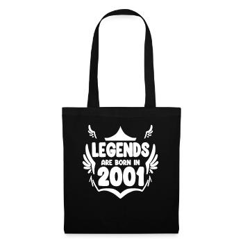 2001 - Born 2001 - Tote Bag - black - Front