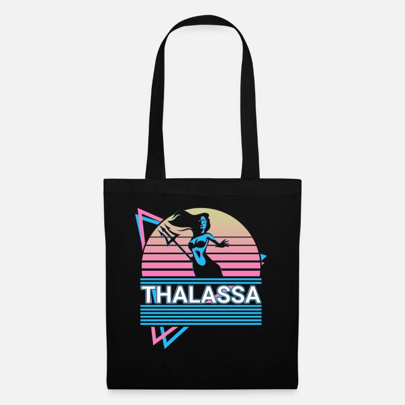 Thalassa Göttin Altgriechisch Griechische Mytholog - Stoffbeutel - Schwarz