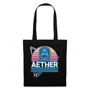 Éther Dieu grec Mytholo grec antique - Sac en tissu - noir - Devant