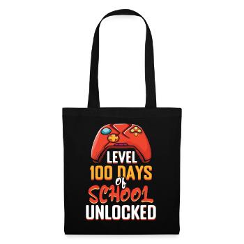 100th Day Gamer Game Happy 100 Days Of School - Sac en tissu - noir - Devant