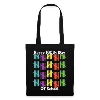 100th Day School Happy 100 Days Of School - Tote Bag - black - Front