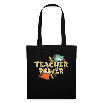Teacher Power 100th Day Happy 100 Days Of School - Tote Bag - black - Front