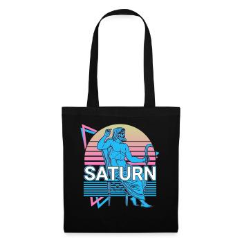Saturn God of Time Ancient Roman mythology Re - Tote Bag - black - Front