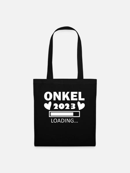 Onkel 2023 - Onkel werden - Onkel loading 2023 - Stoffbeutel - Schwarz