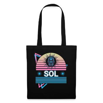 Sol Gott Sonne Antike römische Mythologie Retro - Stoffbeutel - Schwarz - Vorne