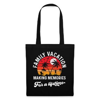 Vacances en famille Créer des souvenirs ensemble - Sac en tissu - noir - Devant