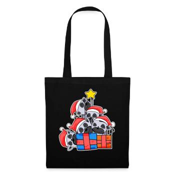 Arbre de Noël Lémurien Lémuriens - Sac en tissu - noir - Devant