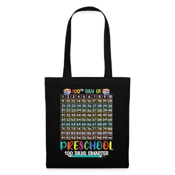 100th Days Of Preschool Smarter 100 Day Of School - Tote Bag - black - Front