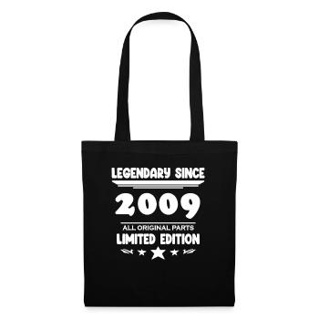 2009 - Year of construction 2009 - Vintage 2009 - Tote Bag - black - Front