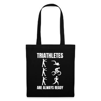 Triathlete Joke - Tote Bag - black - Front