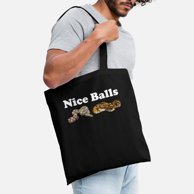 Funny Ball Python Snake Tote Bag