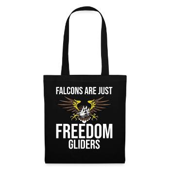 Merry falcons are just freedom gliders - Tote Bag - black - Front
