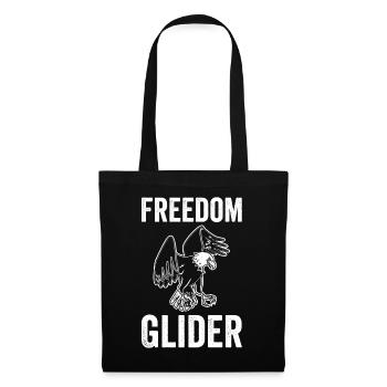 Drôle de planeur Falcon Freedom - Sac en tissu - noir - Devant