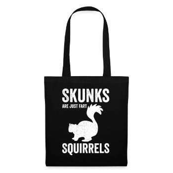 Les mouffettes drôles ne sont que des écureuils pets - Sac en tissu - noir - Devant