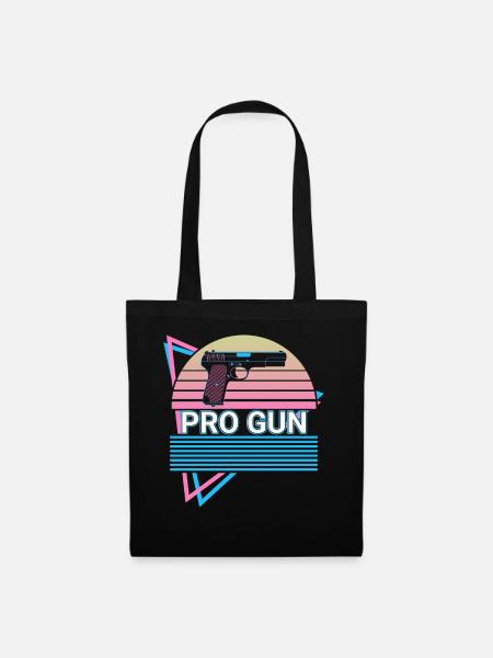 Pro Gun Retro - Stoffbeutel - Schwarz