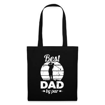 Meilleur père de golf - Sac en tissu - noir - Devant