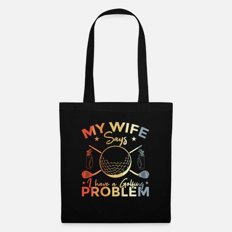 Funny Golf Quote - Tote Bag - black