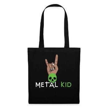Rock Sign Rock Hand Metal Kid Music Lover Skeleton - Tote Bag - black - Front