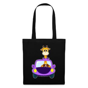 Giraffe Car - Tote Bag - black - Front