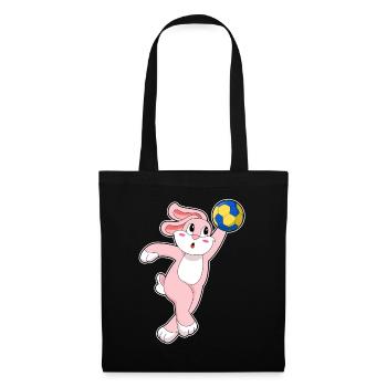Rabbit Handball Player Handball - Tote Bag - black - Front