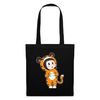 Tiger Girl Costume - Tote Bag - black - Front