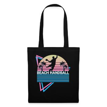 Beach Handball Player Retro - Tote Bag - black - Front