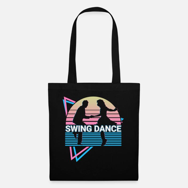 Swing Tanz Swing Tanzen Retro - Stoffbeutel - Schwarz