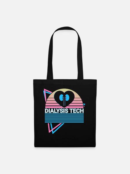 Dialyse-Techniker Dialyse-Techniker Retro - Stoffbeutel - Schwarz