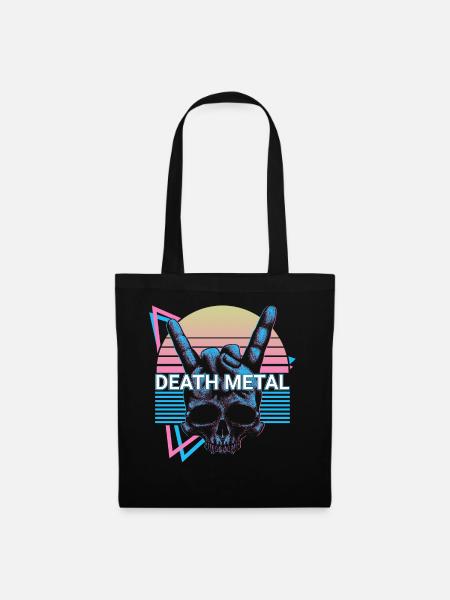 Death Metal Retro - Stoffbeutel - Schwarz