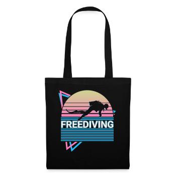 Freediving Freediver Retro - Tote Bag - black - Front