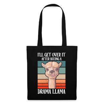 Drama Llama I'll Get Over It Alpaca - Tote Bag - black - Front