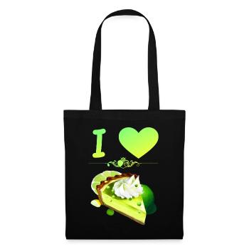I Love Key Lime Pie - Tote Bag - black - Front