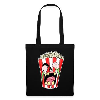 Popcorn Zombie Horror - Stoffbeutel - Schwarz - Vorne