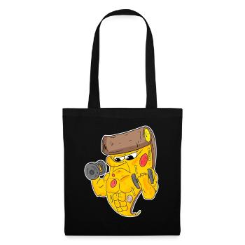 Pizza Fitness Motivation Gym Cadeau - Sac en tissu - noir - Devant