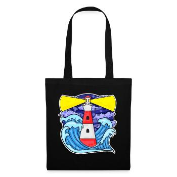 Lighthouse Coast Sea Sea - Tote Bag - black - Front