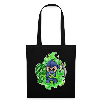 Garçon 9 ans 9ème anniversaire Garçon Ninja Green - Sac en tissu - noir - Devant