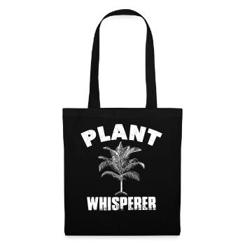 Plant Whisperer Funny Hobby Gardening plant Shirt - Tote Bag - black - Front