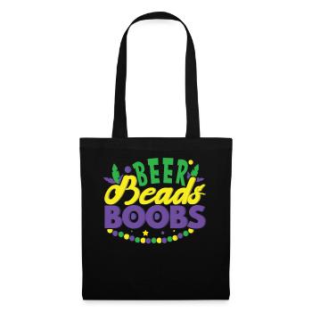 Festival Parade Beer Lover Beads Mardi Gras 2023 - Stoffbeutel - Schwarz - Vorne
