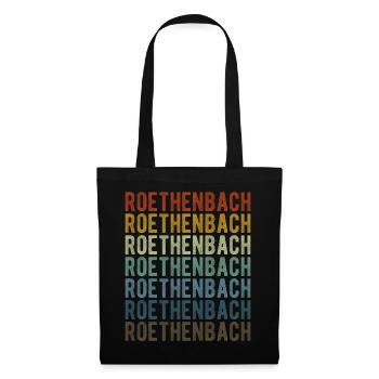 Roethenbach Stadt Retro Vintage - Tote Bag - black - Front