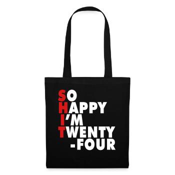 Funny Birth Age 24 Years Old Happy I'm 24 - Tote Bag - black - Front