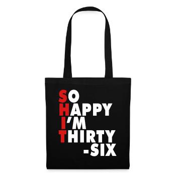 Drôle d’âge de naissance 20 ans heureux j’ai 20 ans - Sac en tissu - noir - Devant