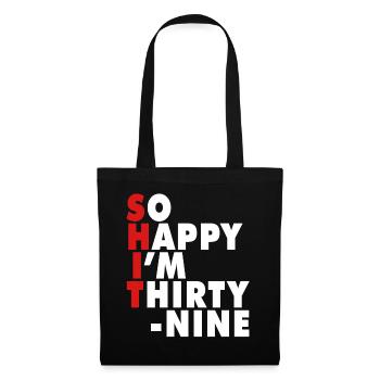 Drôle d’âge de naissance 20 ans heureux j’ai 20 ans - Sac en tissu - noir - Devant
