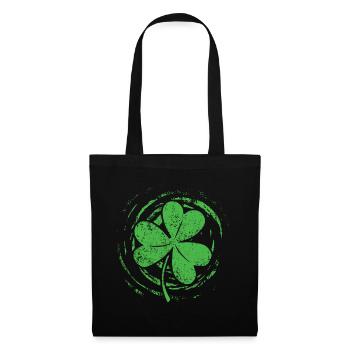 Trèfle Chance Joyeuse Saint-Patrick - Sac en tissu - noir - Devant