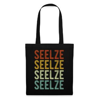 Seelze City Retro Vintage - Tote Bag - black - Front