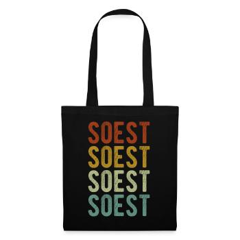 Soest City Rétro Vintage - Sac en tissu - noir - Devant
