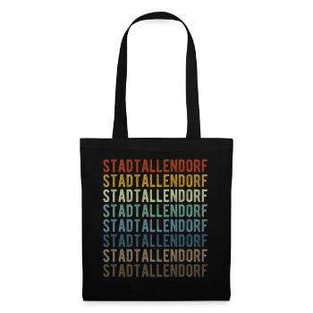 Stadtallendorf City Retro Vintage - Sac en tissu - noir - Devant