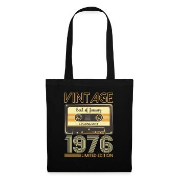 January born 1976 47th birthday gift - Tote Bag - black - Front