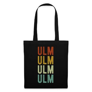 Ulm Stadt Retro Vintage - Stoffbeutel - Schwarz - Vorne