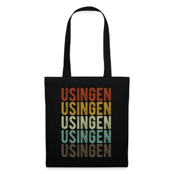 Usingen City Retro Vintage - Sac en tissu - noir - Devant